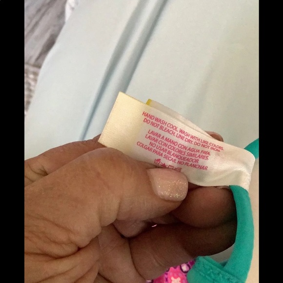 No Boundaries bikini colorful padded top 11-13 bottom XL pretty design’s… - Picture 6 of 10